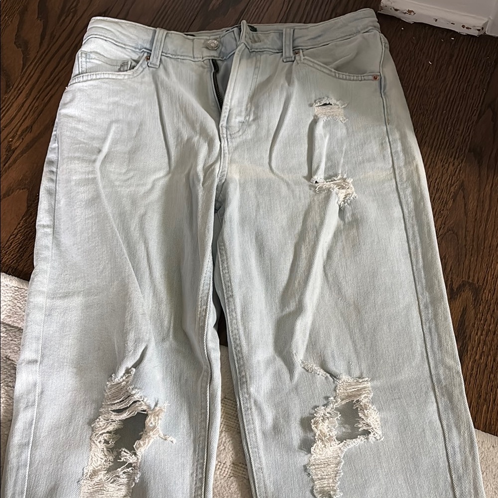 Wild Fable Blue Boyfriend Jeans Distressed Casual